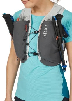 Fast & Light Rucksacks And Vests-Rab Veil 6 Running Vest - Gargoyle-Graphene