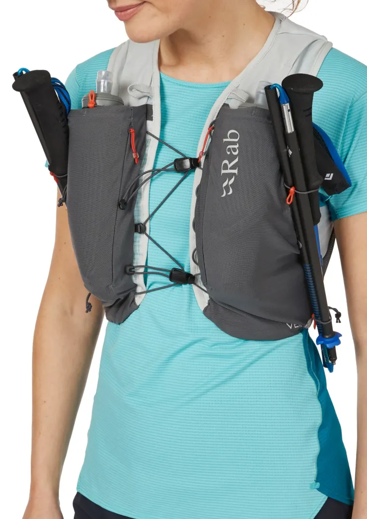 Fast & Light Rucksacks And Vests-Rab Veil 6 Running Vest - Gargoyle-Graphene