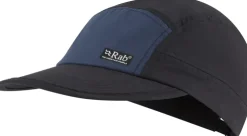 Hats-Rab Vista 5 Panel Cap - Ebony-Tempest Blue
