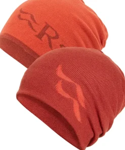 Hats-Rab Wearya Reversible Beanie - Tuscan Red-Red Grapefruit