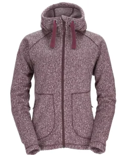 Fleece & Mid Layer-Rab Womens Amy Hoody - Rioja