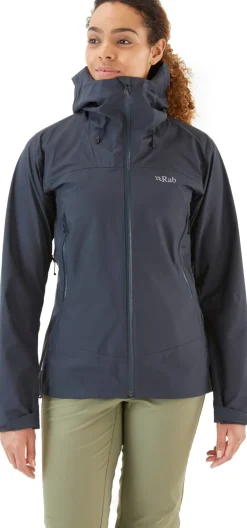 Waterproof Jackets-Rab Womens Arc Eco Jacket - Beluga