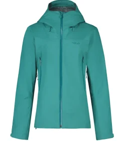 Waterproof Jackets-Rab Womens Arc Eco Jacket - Storm Green