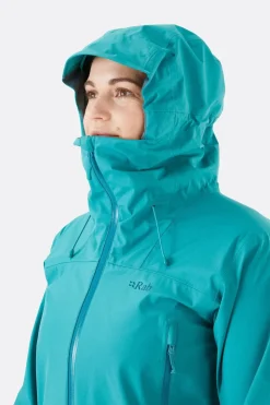 Waterproof Jackets-Rab Womens Arc Eco Jacket - Storm Green