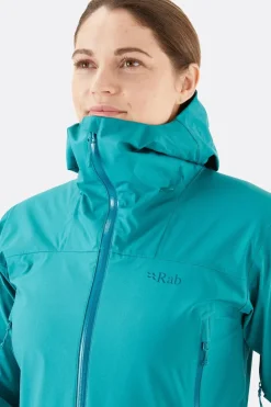 Waterproof Jackets-Rab Womens Arc Eco Jacket - Storm Green