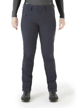 Trousers & Leggings-Rab Womens Ascendor AS Climbing Pants - Ebony-Eucalyptus