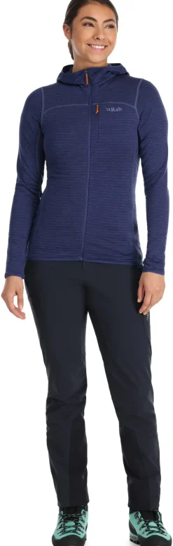 Fleece & Mid Layer-Rab Womens Ascendor Light Hoody - Patriot Blue