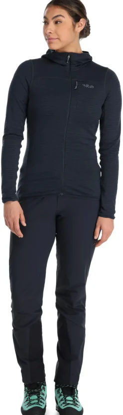 Fleece & Mid Layer-Rab Womens Ascendor Light Hoody - Beluga
