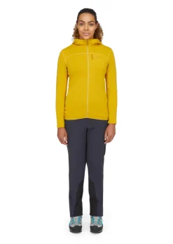 Fleece & Mid Layer-Rab Womens Ascendor Light Hoody - Sahara
