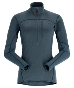Fleece & Mid Layer-Rab Womens Ascendor Pull-On - Orion Blue