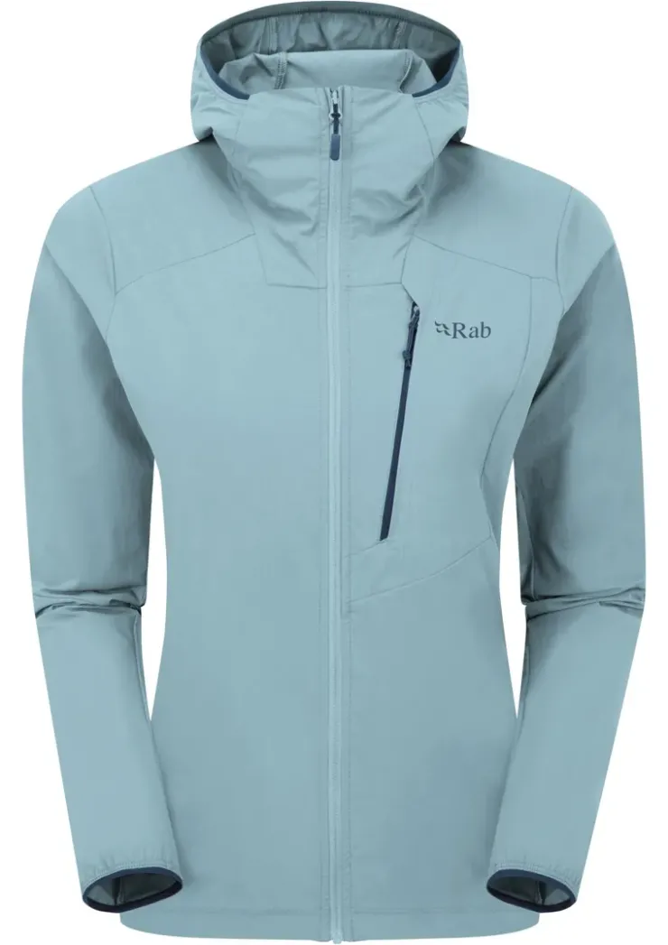 Softshell Jackets-Rab Womens Borealis Alpine Hoody - Citadel