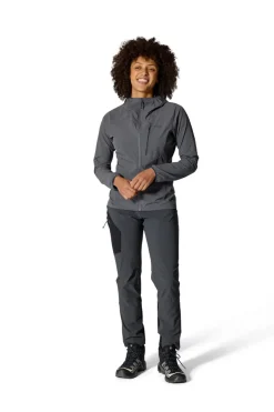Softshell Jackets-Rab Womens Borealis Alpine Hoody - Graphene
