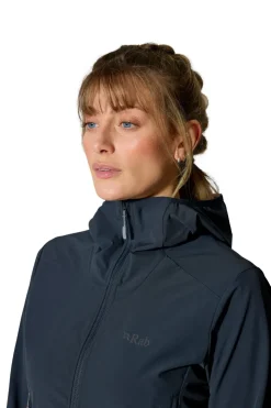 Softshell Jackets-Rab Womens Borealis Hoody - Beluga