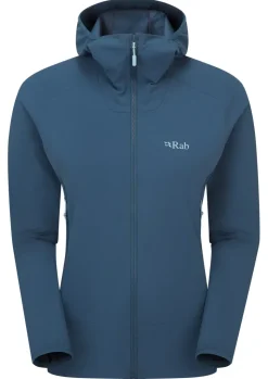 Softshell Jackets-Rab Womens Borealis Hoody - Tempest Blue