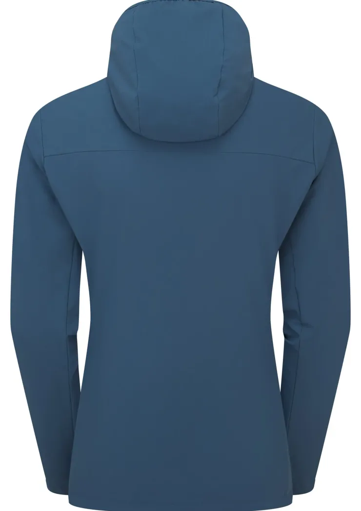 Softshell Jackets-Rab Womens Borealis Hoody - Tempest Blue