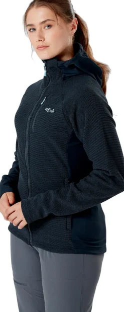 Fleece & Mid Layer-Rab Womens Capacitor Hoody - Beluga