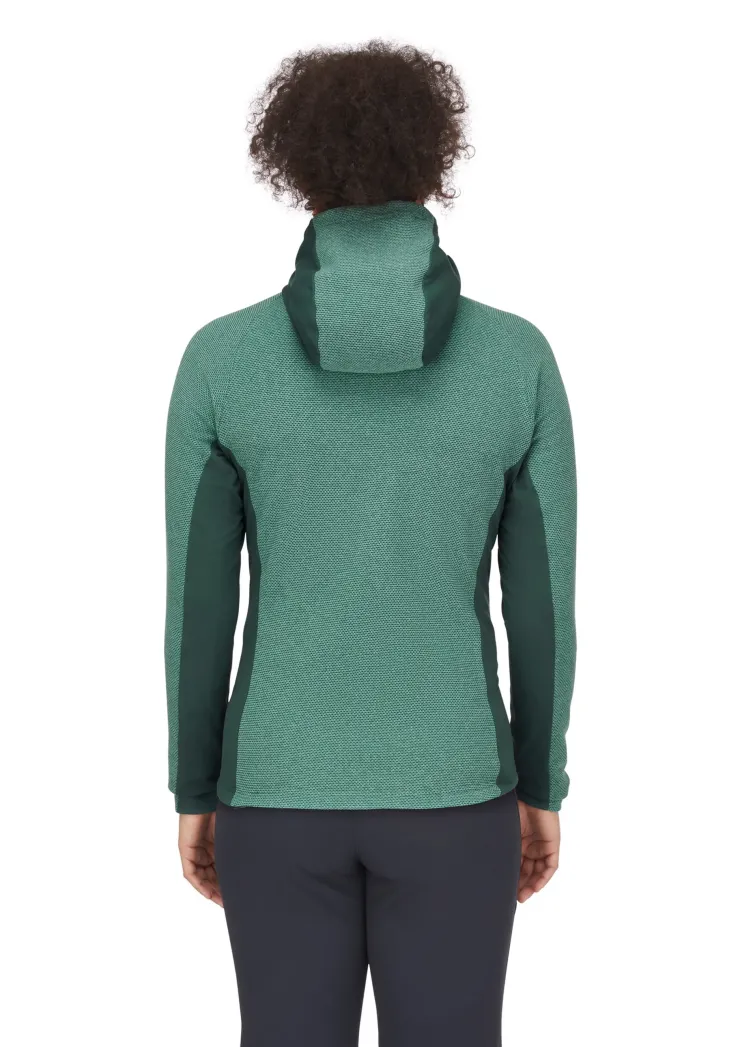 Fleece & Mid Layer-Rab Womens Capacitor Hoody - Eucalyptus