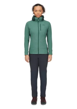 Fleece & Mid Layer-Rab Womens Capacitor Hoody - Eucalyptus