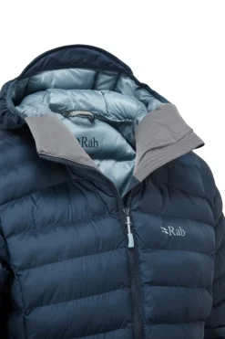 Insulated Jackets-Rab Womens Cirrus Alpine Jacket - Tempest Blue-Orion Blue