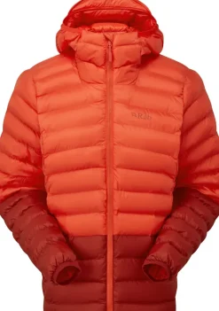Insulated Jackets-Rab Womens Cirrus Alpine Jacket - Red Grapefruit-Tuscan Red