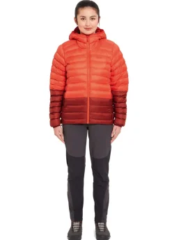 Insulated Jackets-Rab Womens Cirrus Alpine Jacket - Red Grapefruit-Tuscan Red