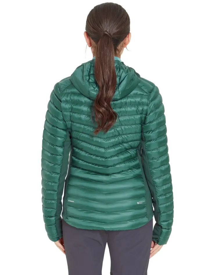 Insulated Jackets-Rab Womens Cirrus Flex Hoody - Eucalyptus-Green Slate