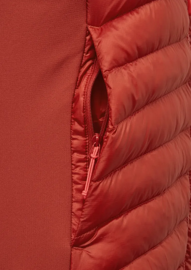 Insulated Jackets-Rab Womens Cirrus Flex Hoody - Tuscan Red