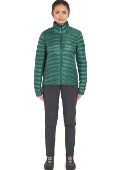 Insulated Jackets-Rab Womens Cirrus Flex Jacket - Eucalyptus-Green Slate