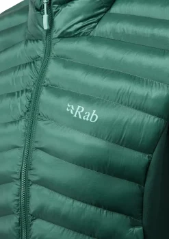 Insulated Jackets-Rab Womens Cirrus Flex Jacket - Eucalyptus-Green Slate