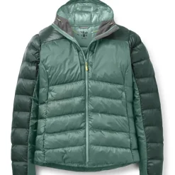Insulated Jackets-Rab Womens Cirrus Ultra Hoody - Green Slate-Eucalyptus