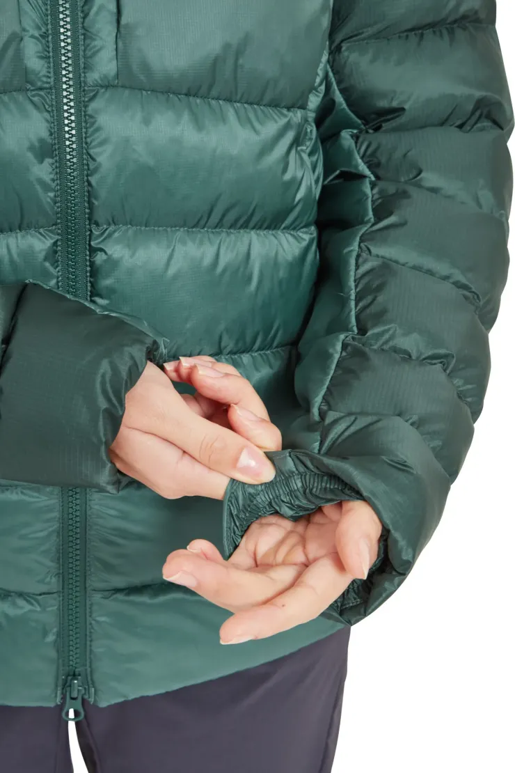 Insulated Jackets-Rab Womens Cirrus Ultra Hoody - Green Slate-Eucalyptus