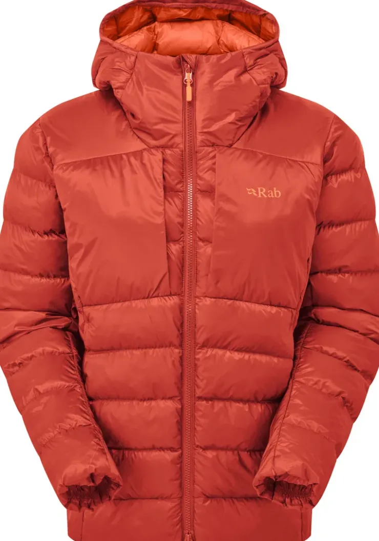 Insulated Jackets-Rab Womens Cirrus Ultra Hoody - Tuscan Red