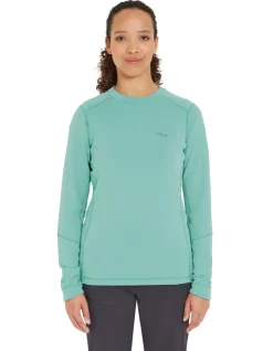 T-Shirts & Baselayers-Rab Womens Conduit Crew - Glacier Blue