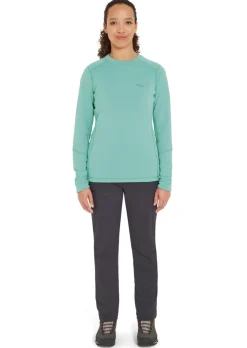 T-Shirts & Baselayers-Rab Womens Conduit Crew - Glacier Blue