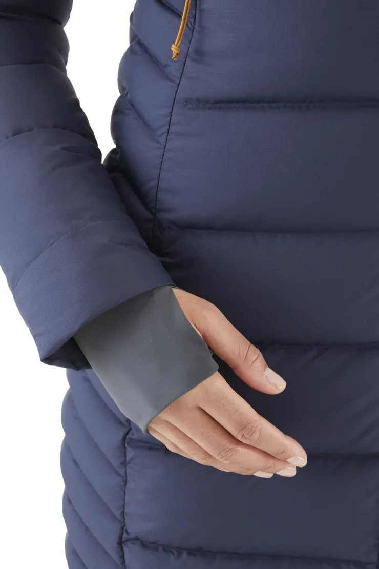 Casual Jackets-Rab Womens Deep Cover Parka - Deep Denim