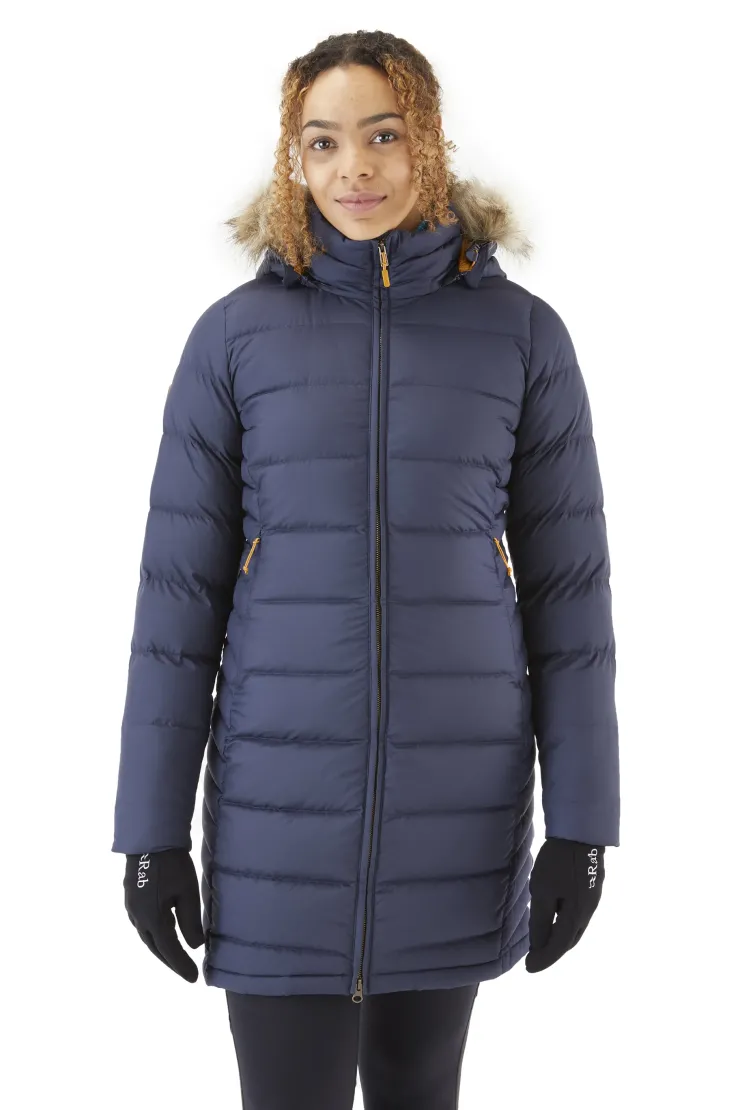 Casual Jackets-Rab Womens Deep Cover Parka - Deep Denim