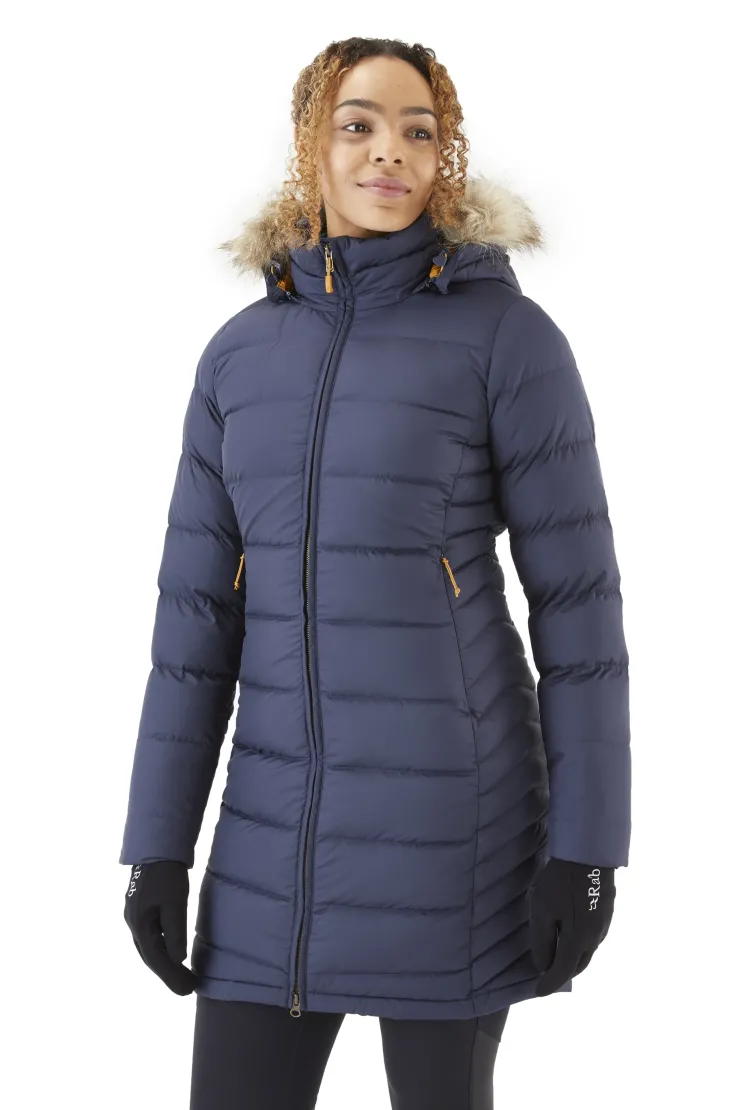 Casual Jackets-Rab Womens Deep Cover Parka - Deep Denim