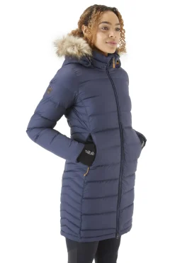Casual Jackets-Rab Womens Deep Cover Parka - Deep Denim
