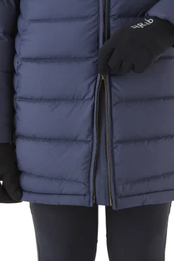 Casual Jackets-Rab Womens Deep Cover Parka - Deep Denim