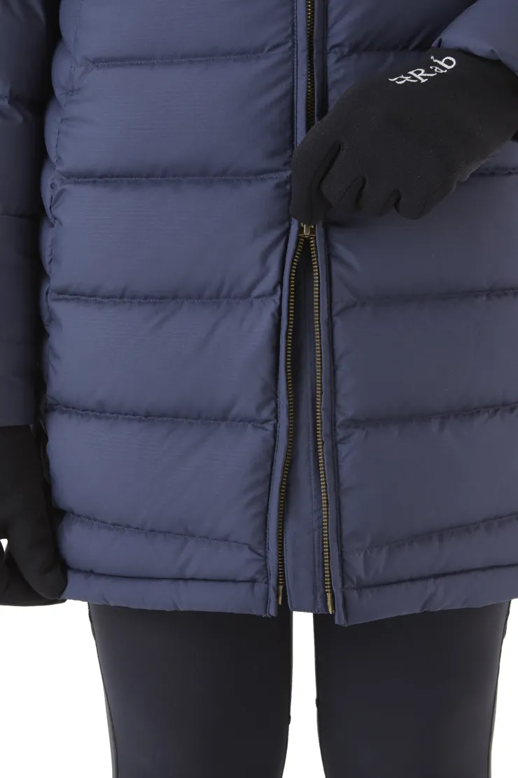 Casual Jackets-Rab Womens Deep Cover Parka - Deep Denim
