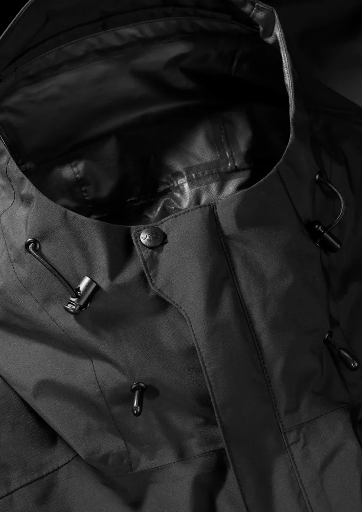 Waterproof Jackets-Rab Womens Downpour Eco Jacket - Black