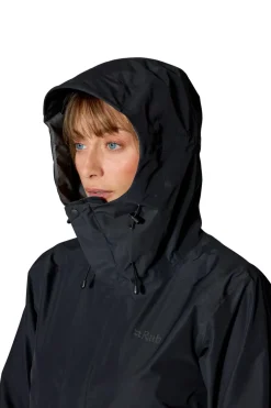 Waterproof Jackets-Rab Womens Downpour Jacket - Black