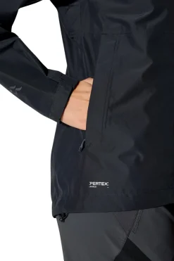 Waterproof Jackets-Rab Womens Downpour Jacket - Black