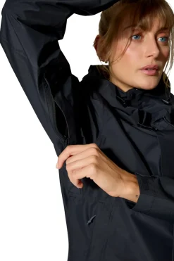 Waterproof Jackets-Rab Womens Downpour Jacket - Black