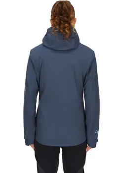 Waterproof Jackets-Rab Womens Downpour Light Jacket - Tempest Blue
