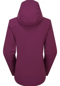 Waterproof Jackets-Rab Womens Downpour Light Jacket - Mulberry