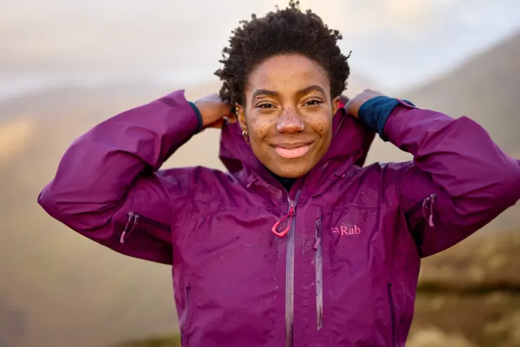 Waterproof Jackets-Rab Womens Downpour Mountain Jacket - Mulberry
