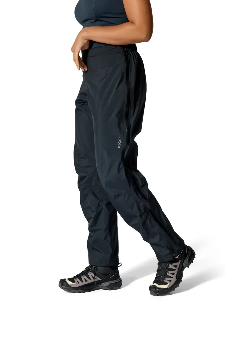 Waterproof Trousers-Rab Womens Downpour Mountain Pants - Black
