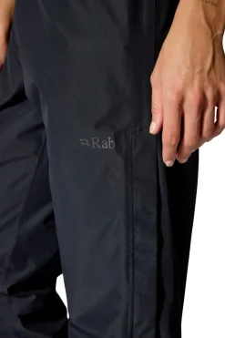 Waterproof Trousers-Rab Womens Downpour Pants - Black