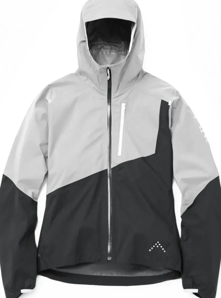 Waterproof Jackets-Rab Womens Downpour Trail Light Jacket - Light Zinc